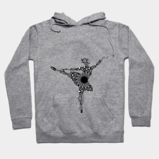 Mandalized Ballet Dancer Hoodie